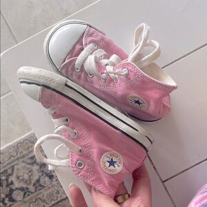 Converse toddler Pink High-Top Sneakers -size 7